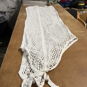 5’9 white string rug