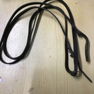 53” brown leather reins