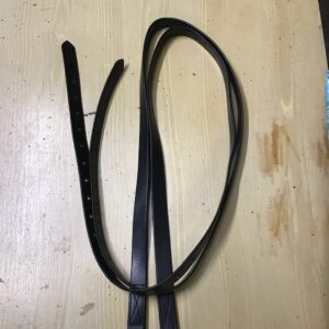 62” stirrup leathers black
