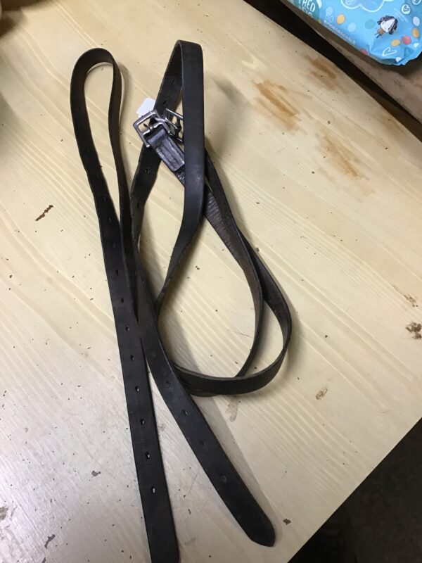 60” brown stirrup leathers