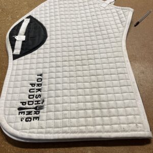 White full saddle pad