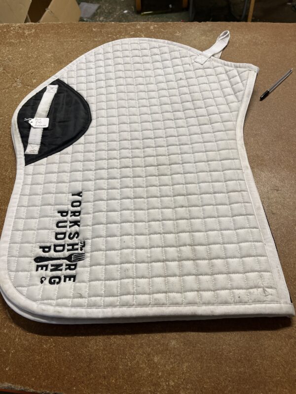 White full saddle pad