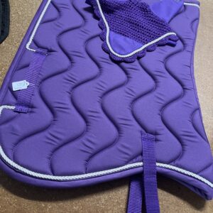 Purple pony saddle pad with ears