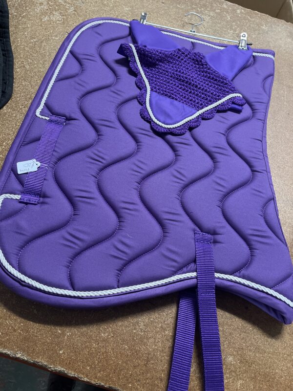 Purple pony saddle pad with ears