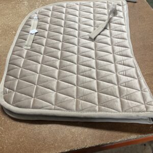 Beige full saddle pad