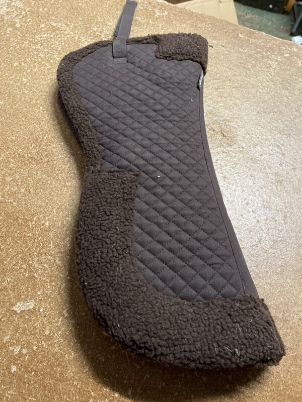Brown full horze half pad