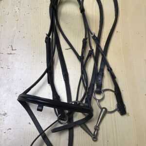 X full black with reins and 6” bit