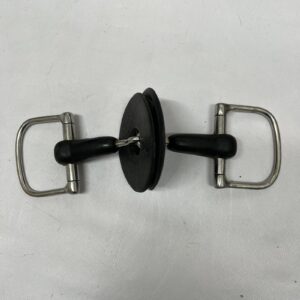 5.75” Rubber D ring snaffle