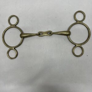 6” brass gag