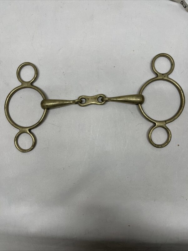 6” brass gag