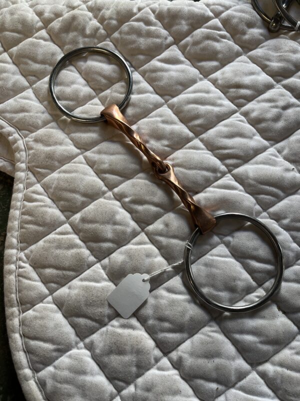 5 1/2” copper slow twist snaffle
