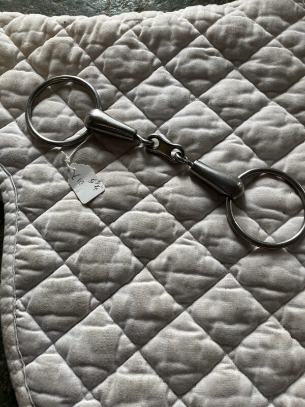 5 3/4” double jointed loose ring snaffle