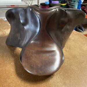 17” brown wide saddle