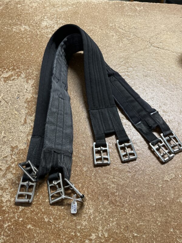 2x38” black girths