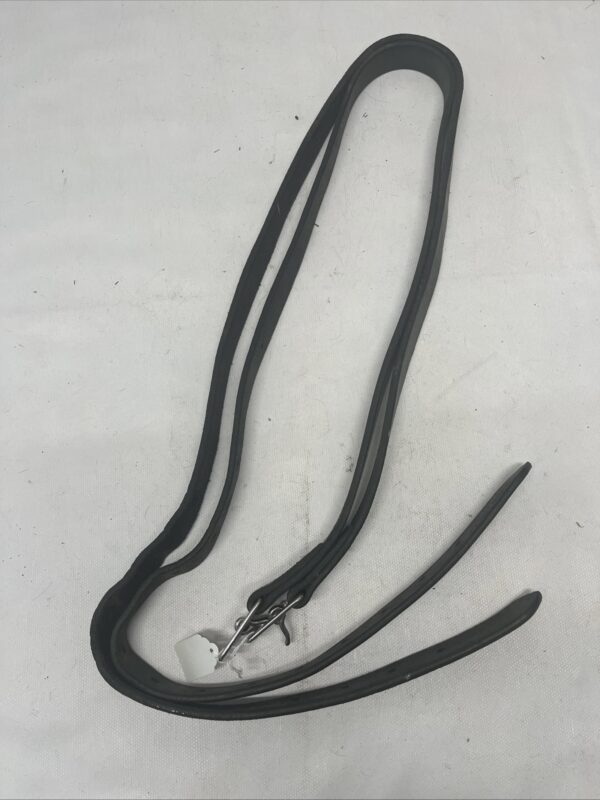 54” black stirrup leathers