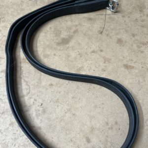 Black stirrup leathers