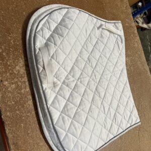 Full white gfs saddle pad