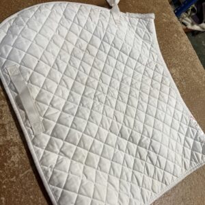 Full white aerborn saddle pad