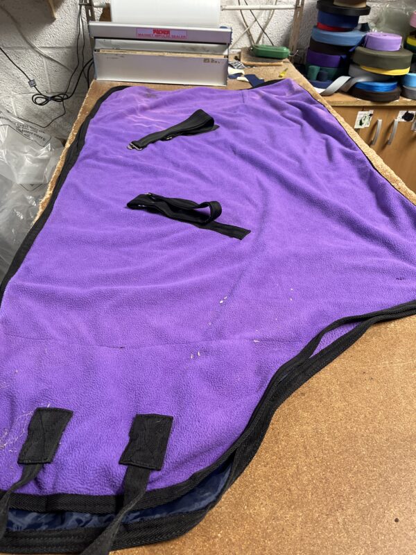 5’ purple fleece