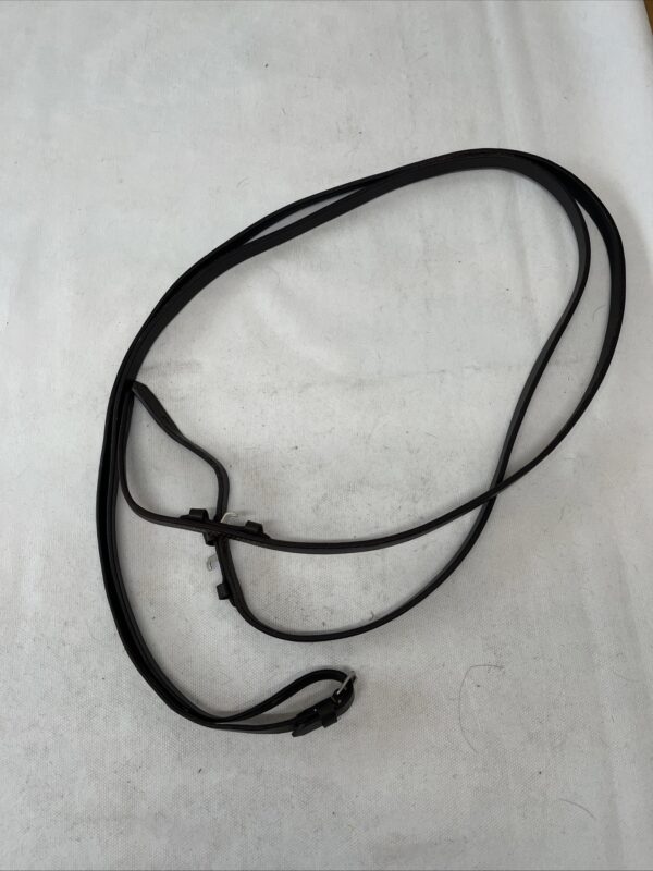 54” brown leather reins