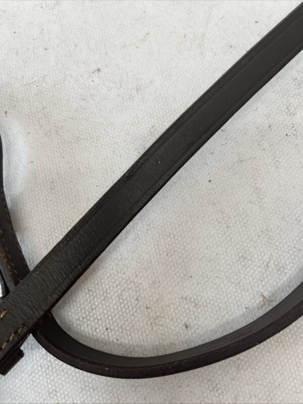 54” brown leather reins - Image 2