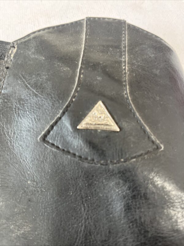 Black leather gaiters - Image 4