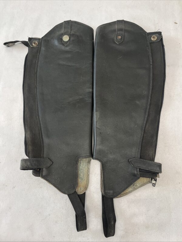 Black adult half chaps