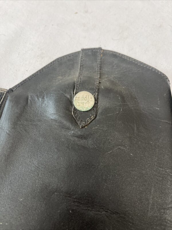 Black adult half chaps - Image 2