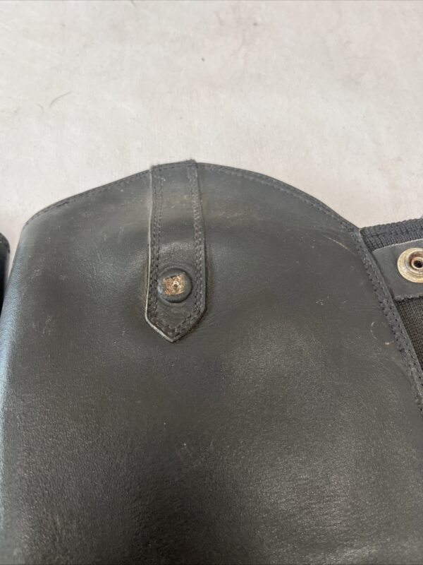 Black adult half chaps - Image 3
