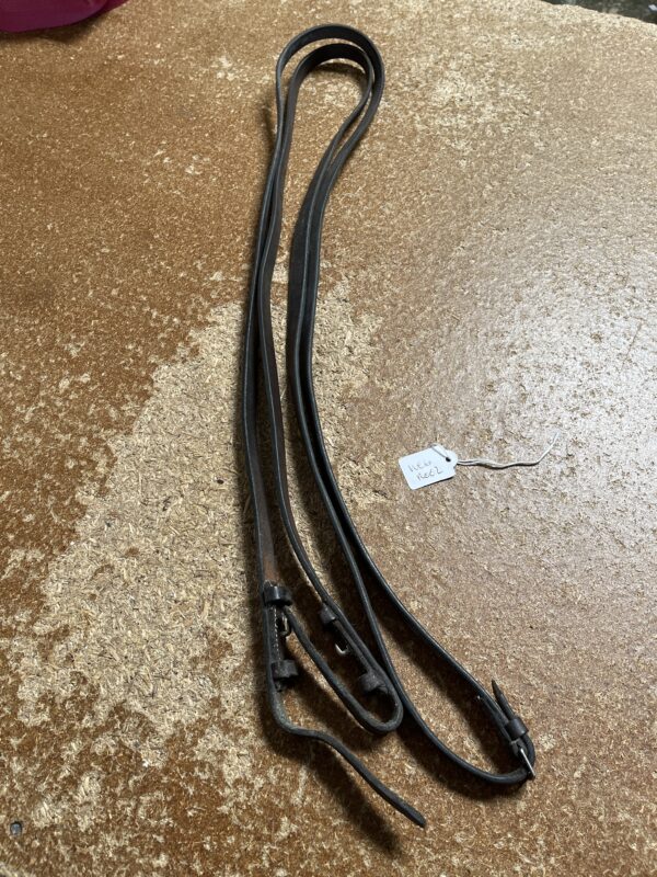 140cm brown leather reins