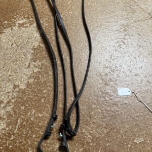 54” brown leather reins