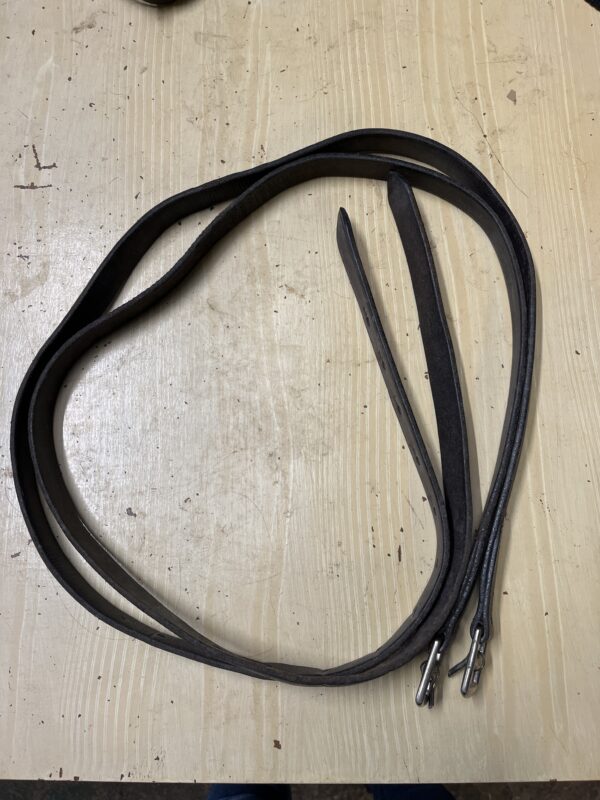 54” brown stirrup leathers