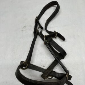 Full brown leather headcollar