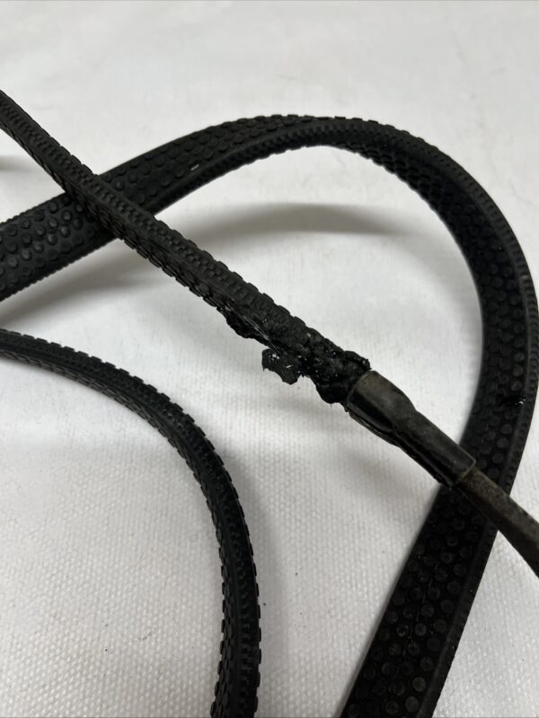 56” black rubber reins - Image 2