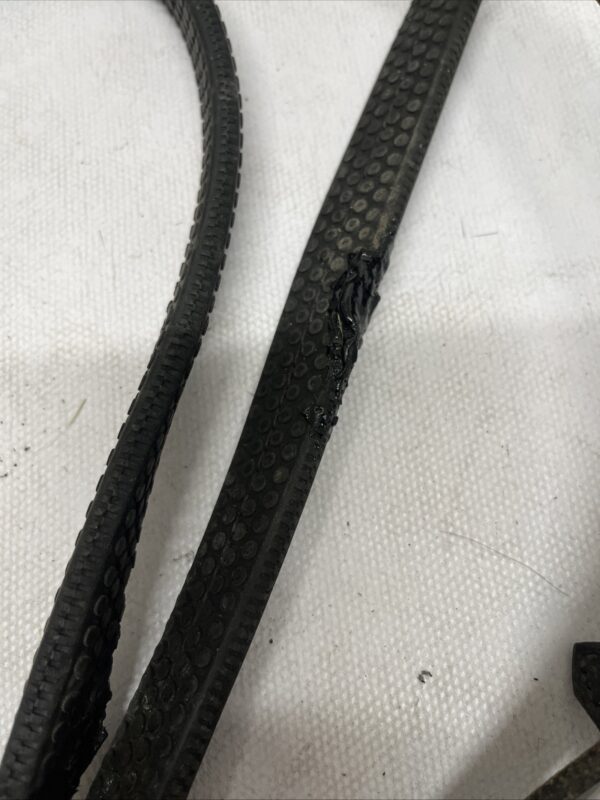 56” black rubber reins - Image 3
