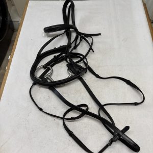 Full black bridle with 6” bit