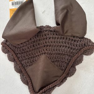 Pony brown ear bonnet new
