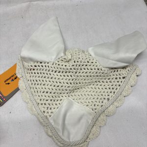 Full new white ear bonnet