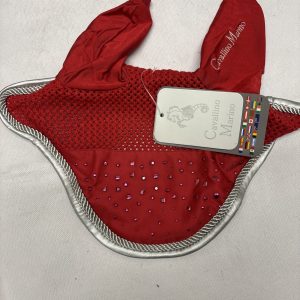 Full new red ear bonnet