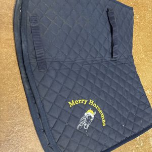 Cob/ full navy novelty saddle pad