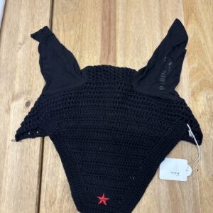 Full black fly Veil/ ear bonnet