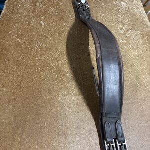 36” brown leather girth