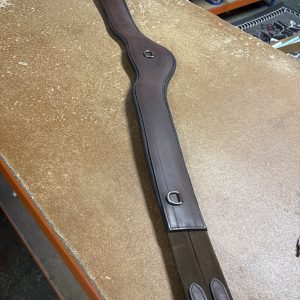 150cm anatomical girth brown leather