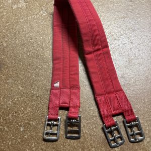 38” Red girth
