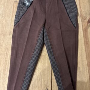 30” brown check jodphurs new