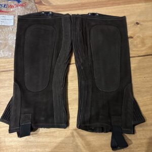 New xl brown adult suede half chaps