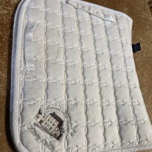 Large white saddle pad