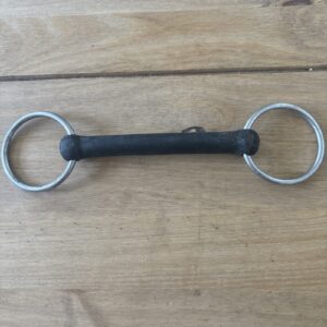 5 3/4” loose ring rubber snaffle