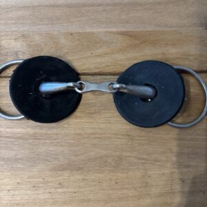 6” French link loose ring snaffle with bit rings