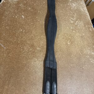 40” Jeffries Wembley black leather girth